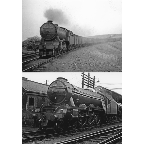 7 - Railway. BR Steam. An assortment of approx. 100 black and white, 7