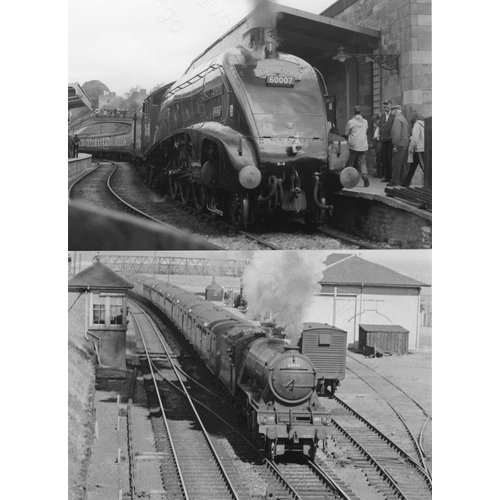 7 - Railway. BR Steam. An assortment of approx. 100 black and white, 7