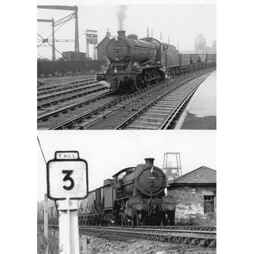 7 - Railway. BR Steam. An assortment of approx. 100 black and white, 7