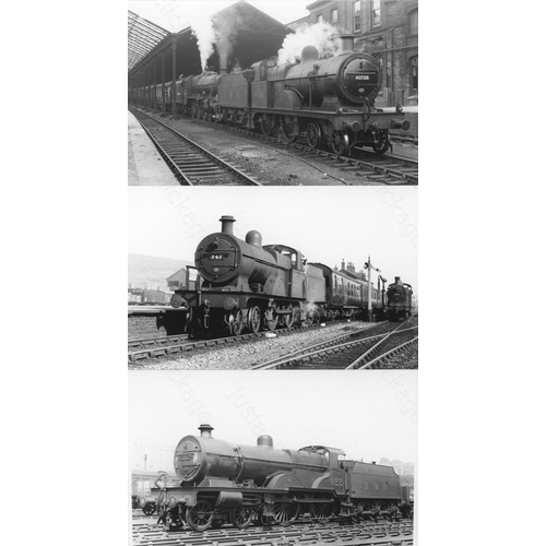 76 - Railway. L.M.S. Locomotives. A box of Approx. 750, black and white, postcard size prints. The prints... 