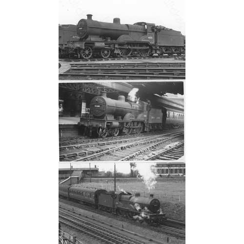 76 - Railway. L.M.S. Locomotives. A box of Approx. 750, black and white, postcard size prints. The prints... 