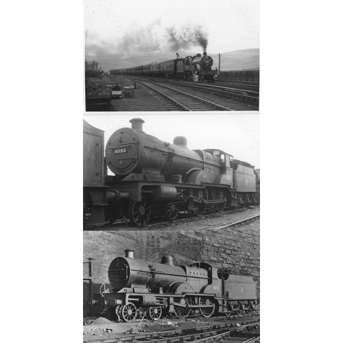 76 - Railway. L.M.S. Locomotives. A box of Approx. 750, black and white, postcard size prints. The prints... 