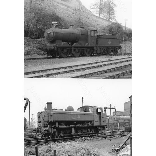 8 - Railway. BR Steam. An assortment of approx. 110 black and white, 7