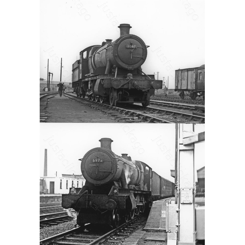 8 - Railway. BR Steam. An assortment of approx. 110 black and white, 7