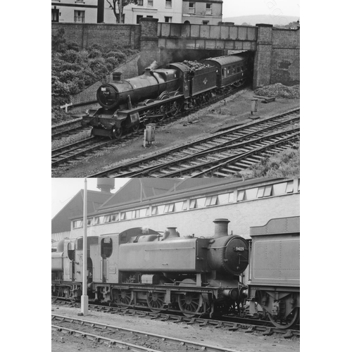 8 - Railway. BR Steam. An assortment of approx. 110 black and white, 7