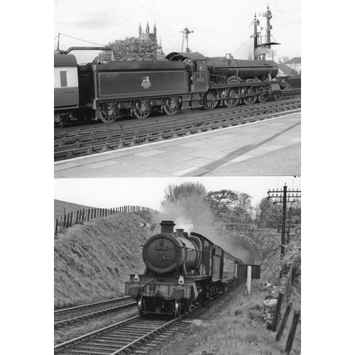 8 - Railway. BR Steam. An assortment of approx. 110 black and white, 7