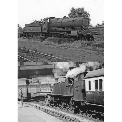 8 - Railway. BR Steam. An assortment of approx. 110 black and white, 7