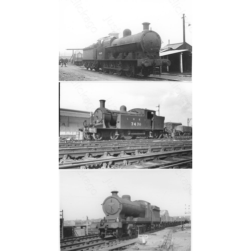 83 - Railway. B.R. Steam. A box of Approx. 700, black and white, postcard size prints. The prints feature... 