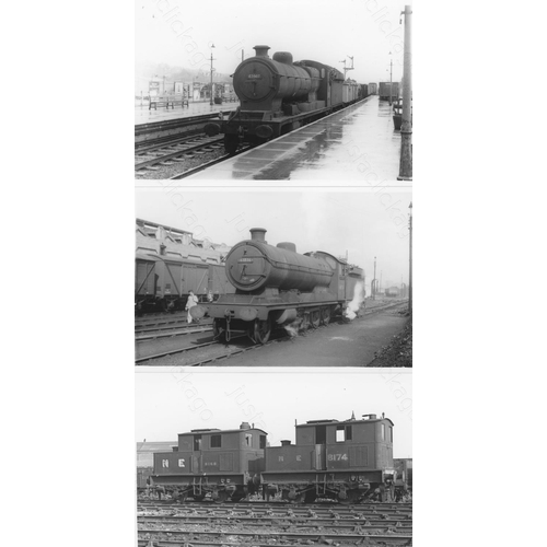 83 - Railway. B.R. Steam. A box of Approx. 700, black and white, postcard size prints. The prints feature... 