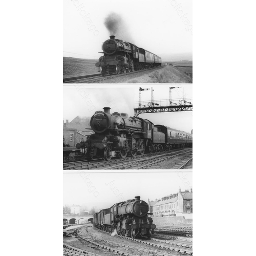 83 - Railway. B.R. Steam. A box of Approx. 700, black and white, postcard size prints. The prints feature... 