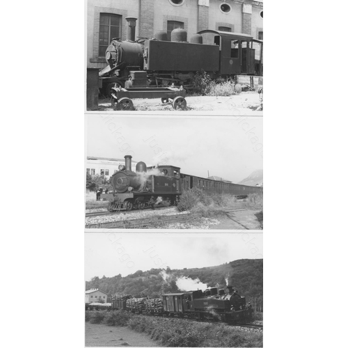 91 - Railway. Overseas Traction - PORTUGAL and SPAIN. A collection of approx. 148, black and white, postc... 