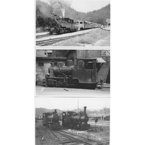 93 - Railway. Overseas Traction - AUSTRIA. A collection of approx. 68, black and white, postcard size pri... 