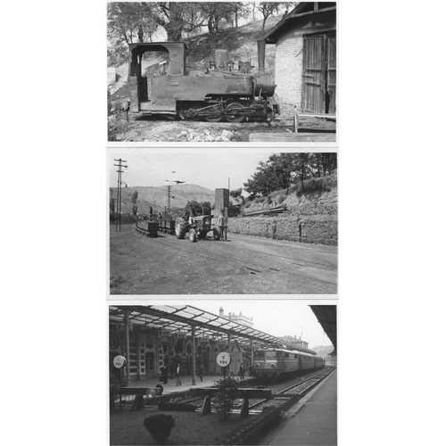 96 - Railway. Overseas Traction - TURKEY. A collection of approx. 64, black and white, postcard size prin... 