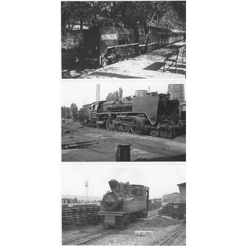 96 - Railway. Overseas Traction - TURKEY. A collection of approx. 64, black and white, postcard size prin... 