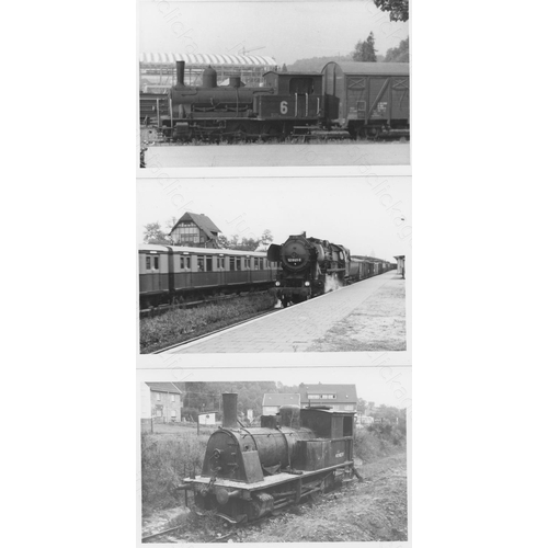 98 - Railway. Overseas Traction - WEST GERMANY. A collection of approx. 300, black and white, postcard si... 