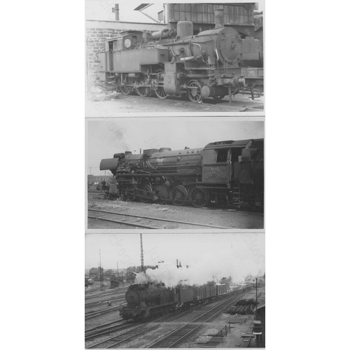 98 - Railway. Overseas Traction - WEST GERMANY. A collection of approx. 300, black and white, postcard si... 