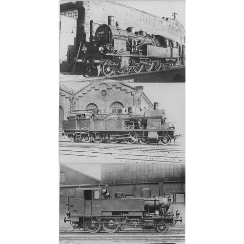 98 - Railway. Overseas Traction - WEST GERMANY. A collection of approx. 300, black and white, postcard si... 