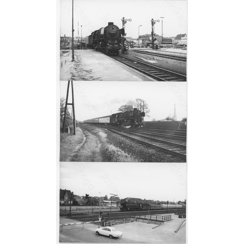 98 - Railway. Overseas Traction - WEST GERMANY. A collection of approx. 300, black and white, postcard si... 