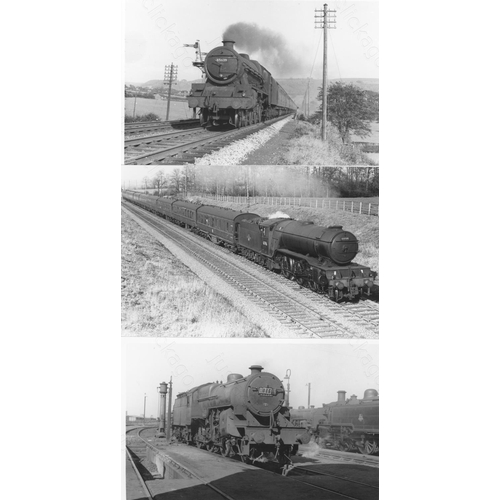 1 - Railway. B.R. Steam. A box of Approx. 900, black and white, postcard size prints. The prints feature... 