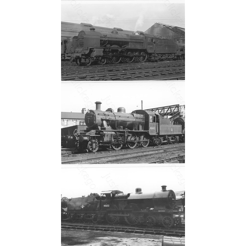 1 - Railway. B.R. Steam. A box of Approx. 900, black and white, postcard size prints. The prints feature...