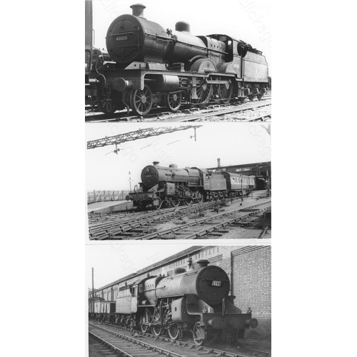 1 - Railway. B.R. Steam. A box of Approx. 900, black and white, postcard size prints. The prints feature...