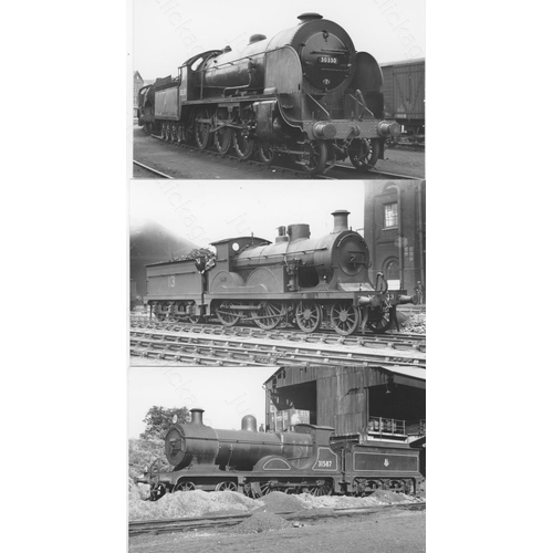 1 - Railway. B.R. Steam. A box of Approx. 900, black and white, postcard size prints. The prints feature... 