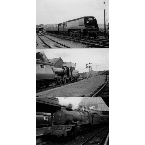 10 - Railway. B.R. Steam. A box of Approx. 700, black and white, postcard size prints. The prints feature... 