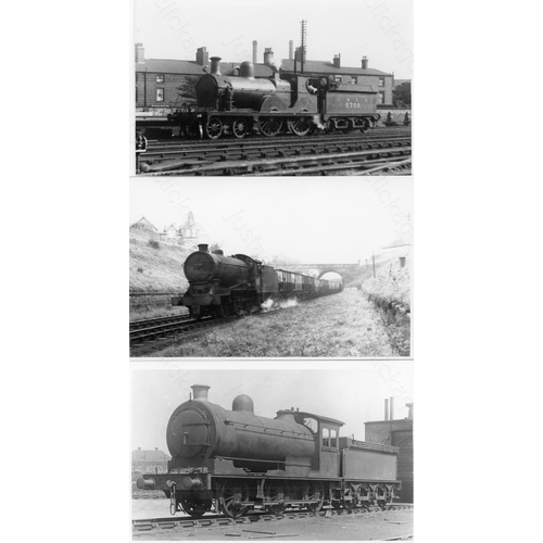 10 - Railway. B.R. Steam. A box of Approx. 700, black and white, postcard size prints. The prints feature...