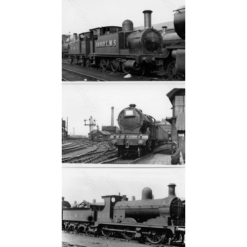 10 - Railway. B.R. Steam. A box of Approx. 700, black and white, postcard size prints. The prints feature...