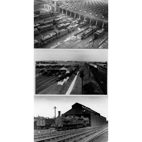 10 - Railway. B.R. Steam. A box of Approx. 700, black and white, postcard size prints. The prints feature...