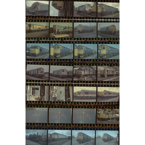 102 - Railway. Modern Traction. A collection of approx. 280 x 35mm colour negatives (mostly in strips), fr... 