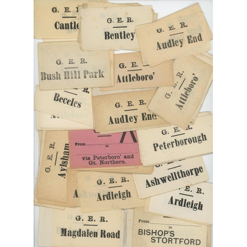 108 - Railway. Luggage Labels. A selection of approx. 300+ Great Eastern Railway, unused luggage/parcel la... 