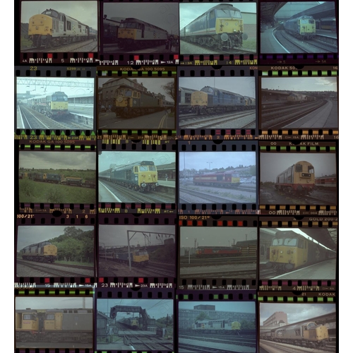 14 - Railway. Modern Traction. A collection of approx. 100 x 35mm, individual, colour negatives. The nega... 