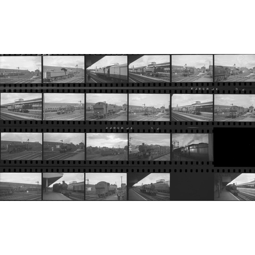 163 - Railway. B.R. Steam. A small collection of 30 black and white, 35mm negatives, mainly in strips. The... 