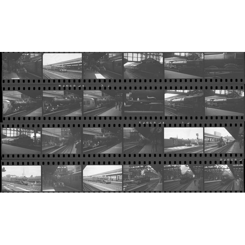 164 - Railway. B.R. Steam. A small collection of 36 black and white, 35mm negatives, mainly in strips. The... 