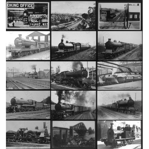 168 - Railway. Infrastructure and Locomotives. A small collection of 69 x 35mm colour, with a few black an... 