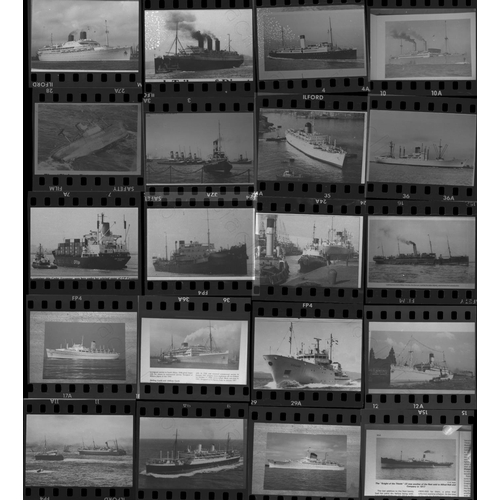 178 - Shipping. A collection of approx. 400 x 35mm, black and white COPY negatives. The negatives feature ... 