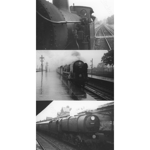 2 - Railway. B.R. Steam. A box of Approx. 650, black and white, postcard size prints. The prints feature... 