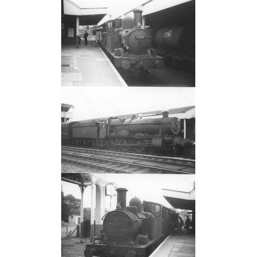 2 - Railway. B.R. Steam. A box of Approx. 650, black and white, postcard size prints. The prints feature... 