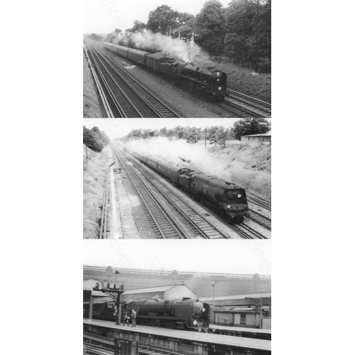 2 - Railway. B.R. Steam. A box of Approx. 650, black and white, postcard size prints. The prints feature... 