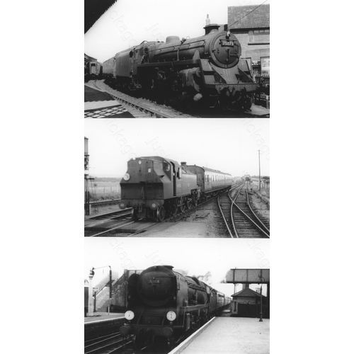 2 - Railway. B.R. Steam. A box of Approx. 650, black and white, postcard size prints. The prints feature... 