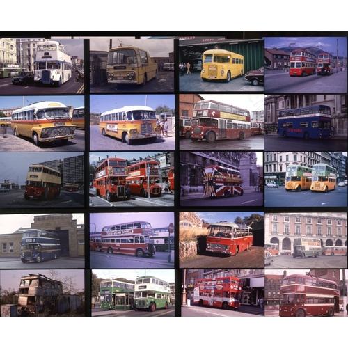 209 - UK. Buses. A selection of approx. 150 x 35mm, colour slides, dating from the 1970's-1990's. The slid... 