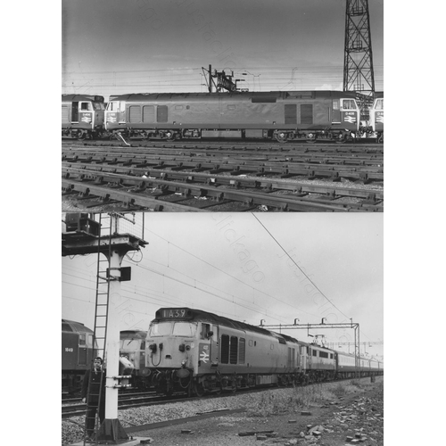 226 - Railway. Modern Traction. A collection of black and white print enlargements, in assorted sizes, the... 