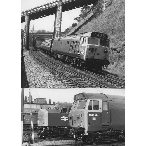 226 - Railway. Modern Traction. A collection of black and white print enlargements, in assorted sizes, the... 