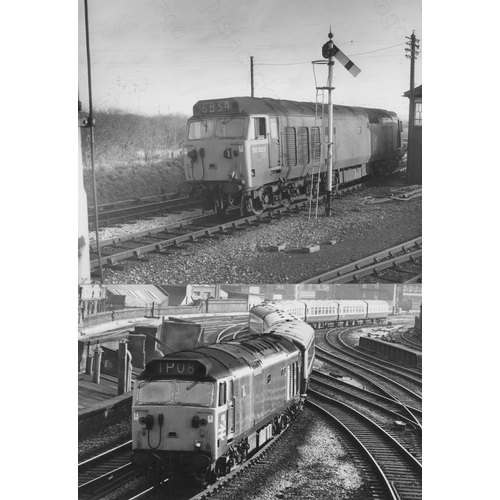 226 - Railway. Modern Traction. A collection of black and white print enlargements, in assorted sizes, the... 