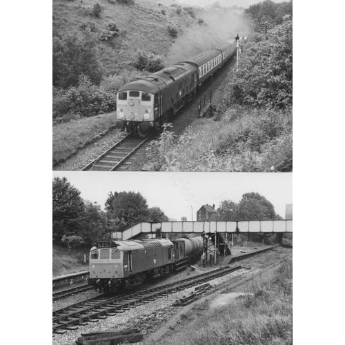 227 - Railway. Modern Traction. A collection of black and white print enlargements, in assorted sizes, the... 