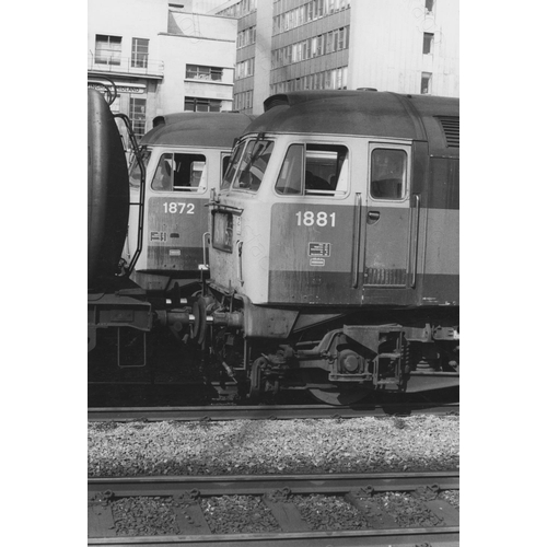 228 - Railway. Modern Traction. A collection of black and white print enlargements, in assorted sizes, the... 