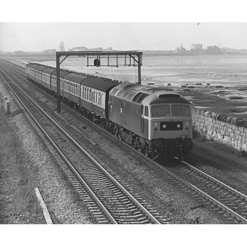 228 - Railway. Modern Traction. A collection of black and white print enlargements, in assorted sizes, the... 