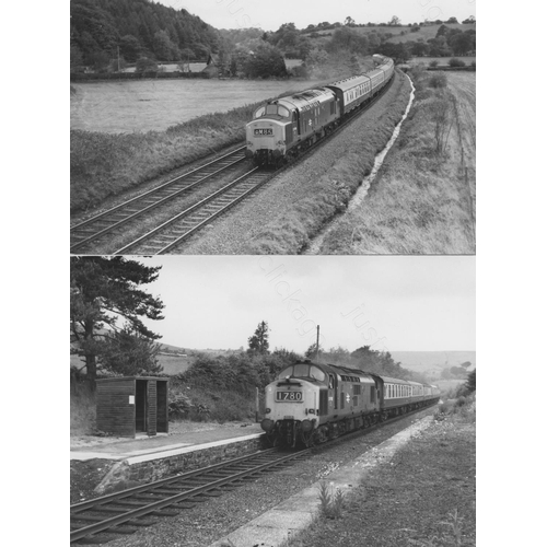 229 - Railway. Modern Traction. A collection of black and white print enlargements, in assorted sizes, the... 