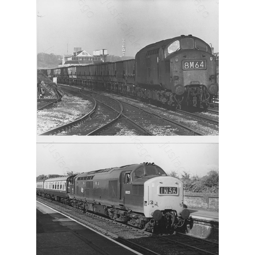 229 - Railway. Modern Traction. A collection of black and white print enlargements, in assorted sizes, the... 